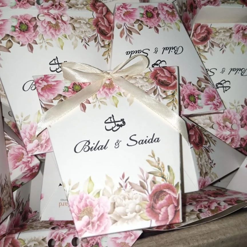 Multiple Colourful Favor Boxes - Wedding Cards & Favour Boxes