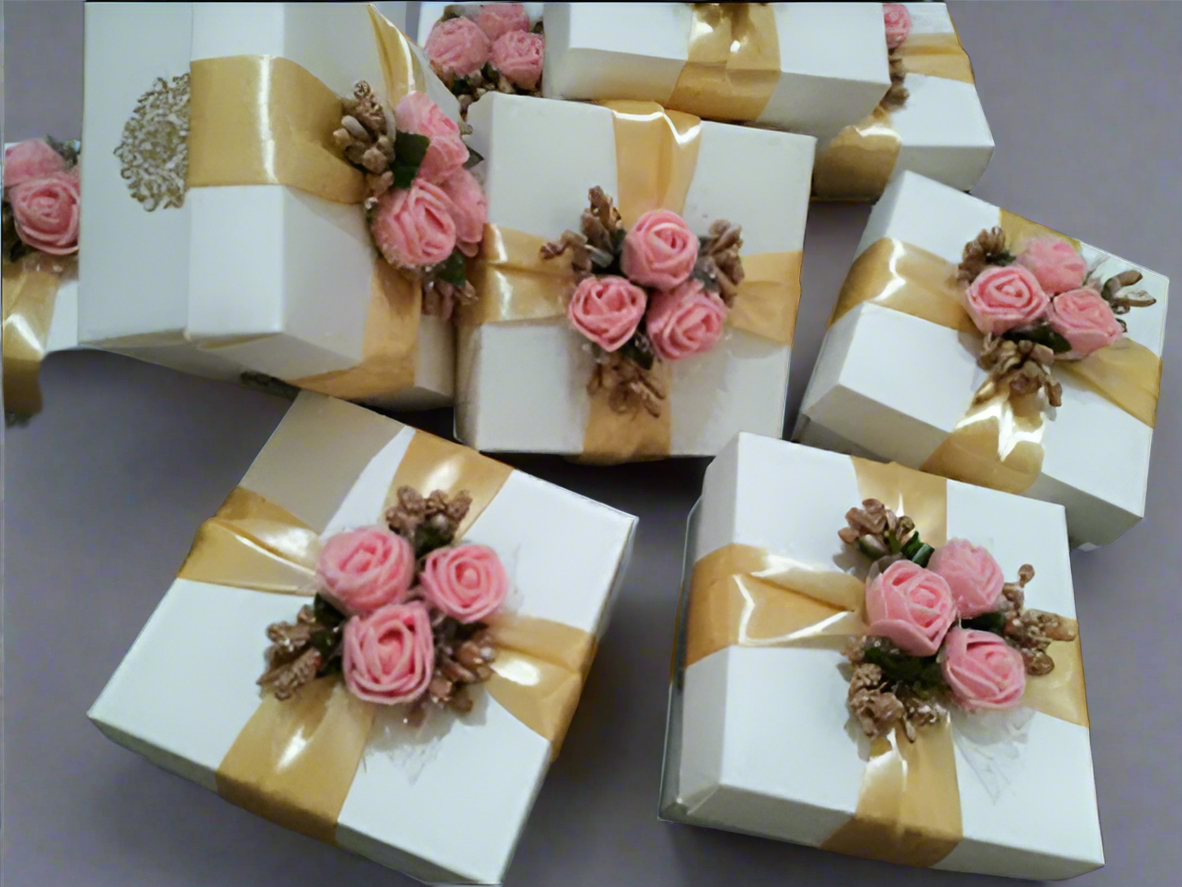 Favour Boxes Size 3.5*3.5 and 2 inches height - Wedding Cards & Favour Boxes