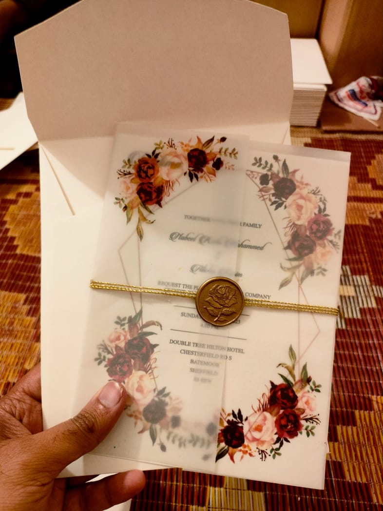 Customized Wax Stamp Wedding Cards - Wedding Cards & Favour Boxes