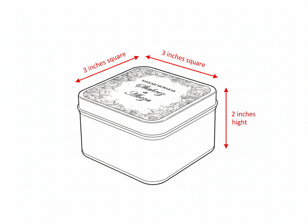 Tin Box new design / Square tin / Tin box manufacturer / Wedding tin Box / bid boxes / Favour Boxes/ mini metal tin container square