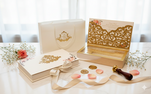 Box Style Chocolate wedding card