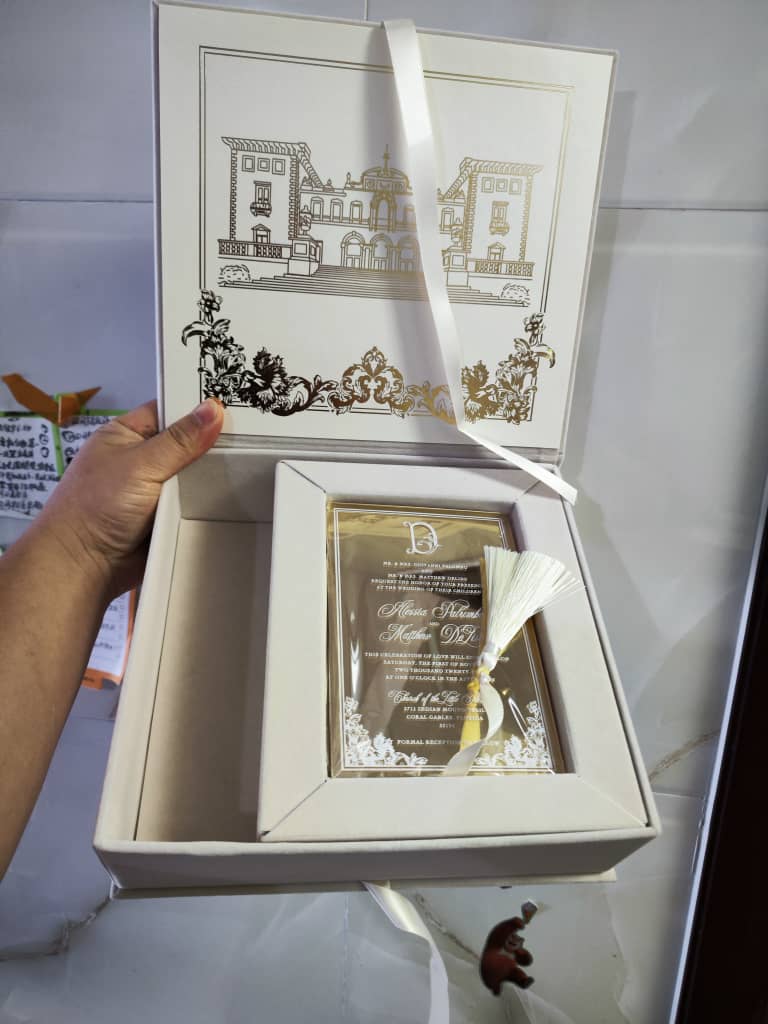 Velvet Invitation Box