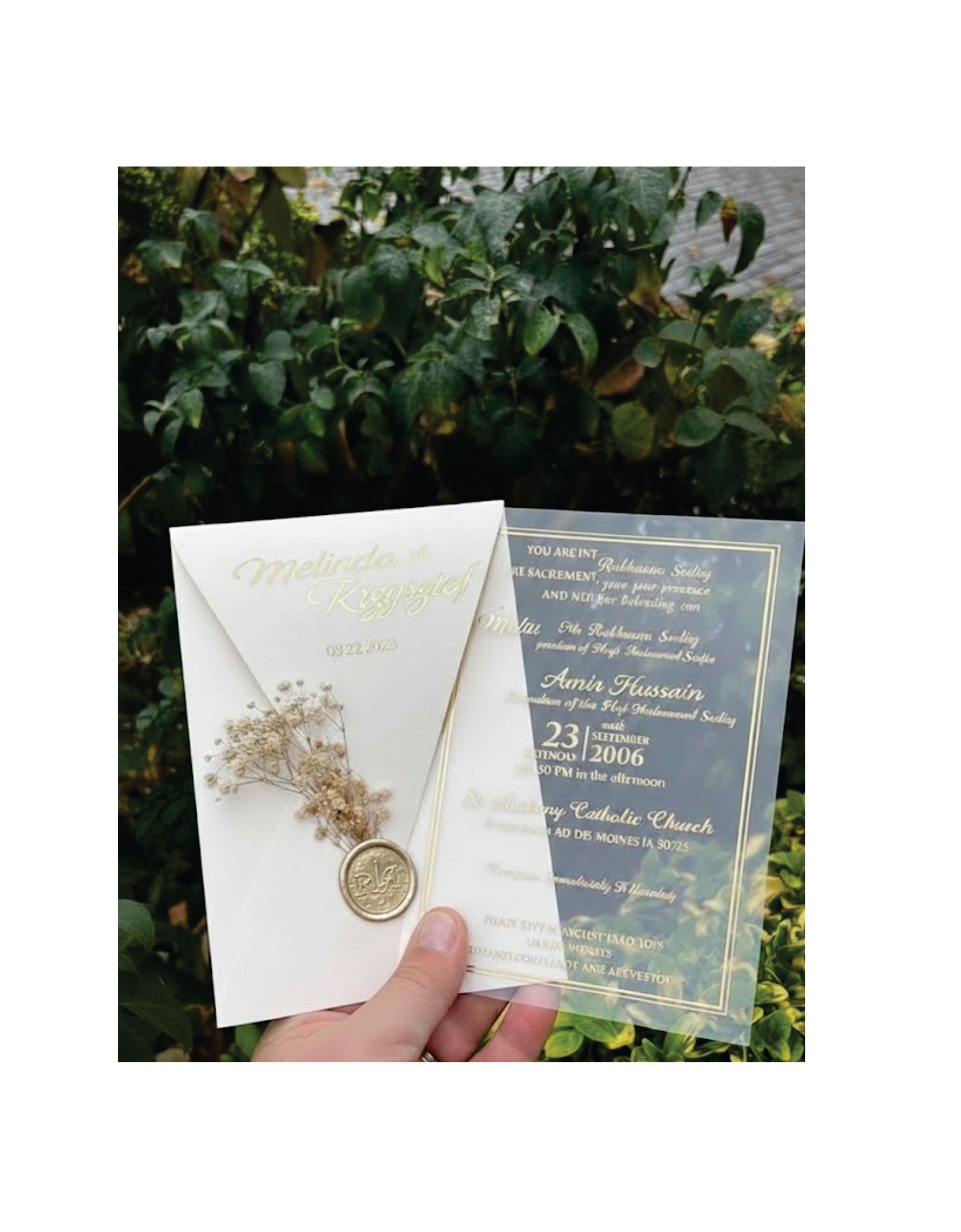 Acrylic Muslim Wedding Invitation Arabic Invitation Islamic Invitation Acrylic Wedding Invitation Nikkah Invitations Custom Invitation