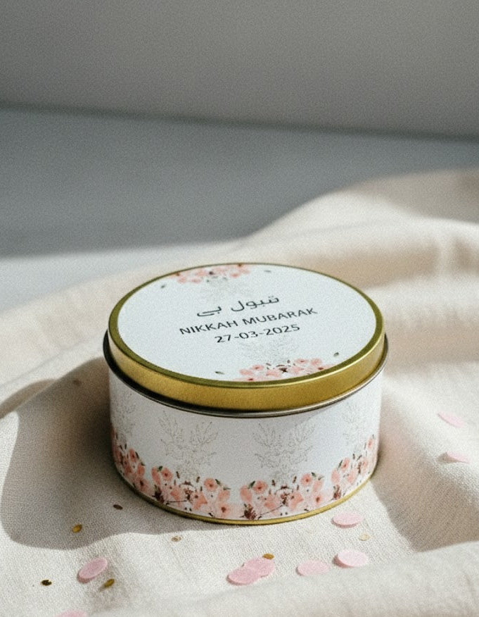 tin box with writing qubool  hain in urdu 