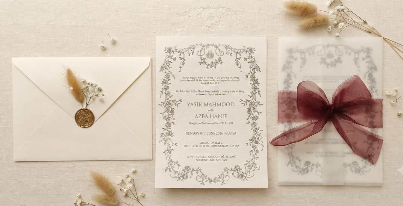 Antique wedding Cards Pakistan