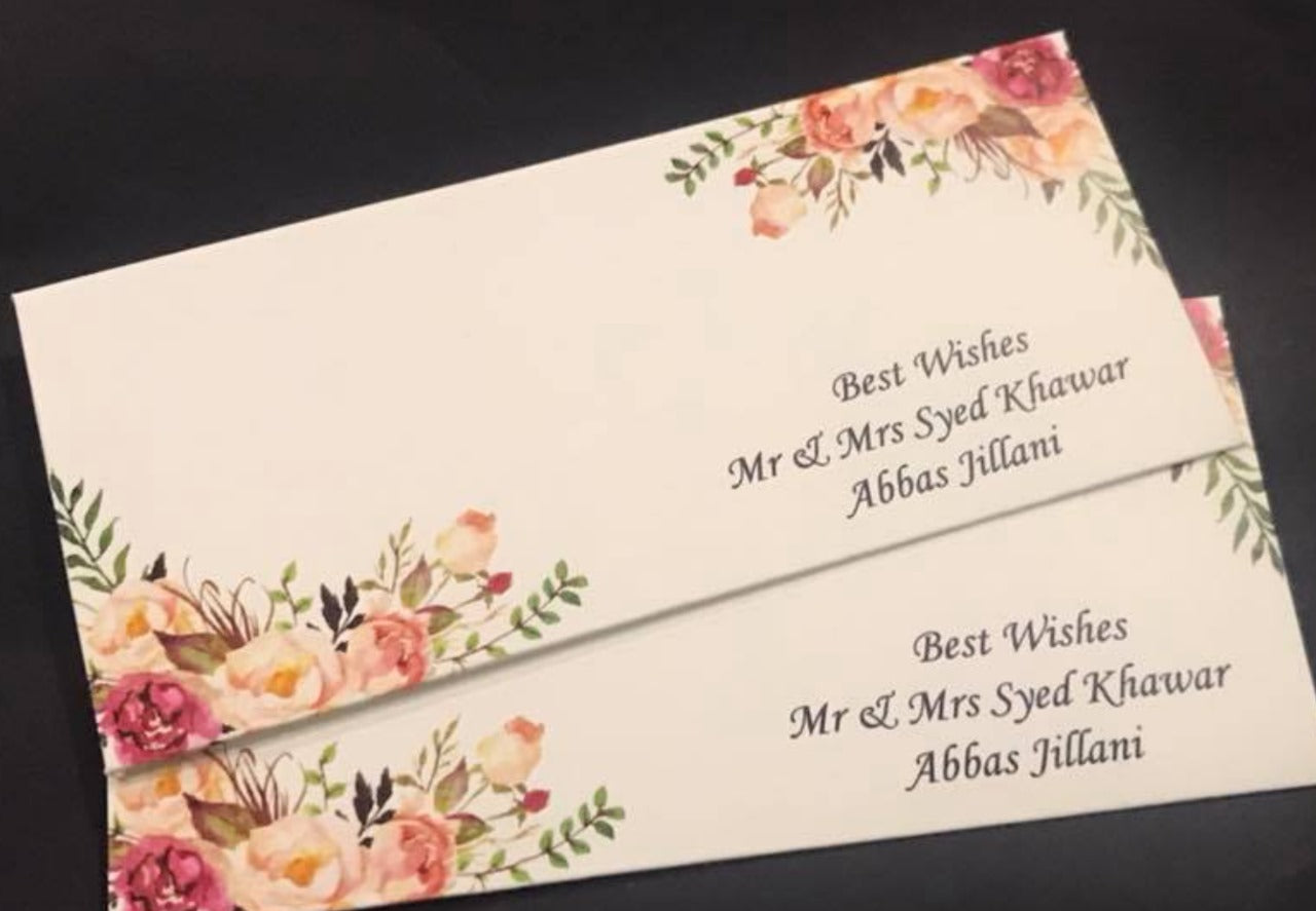 money envelope Pakistan, Wedding envelope 