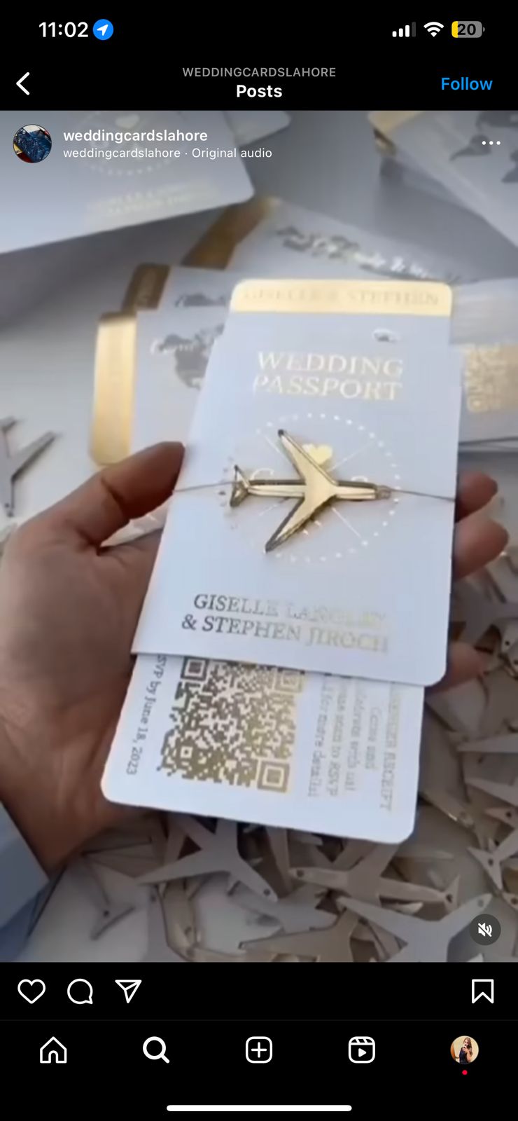 Passport Wedding invitations