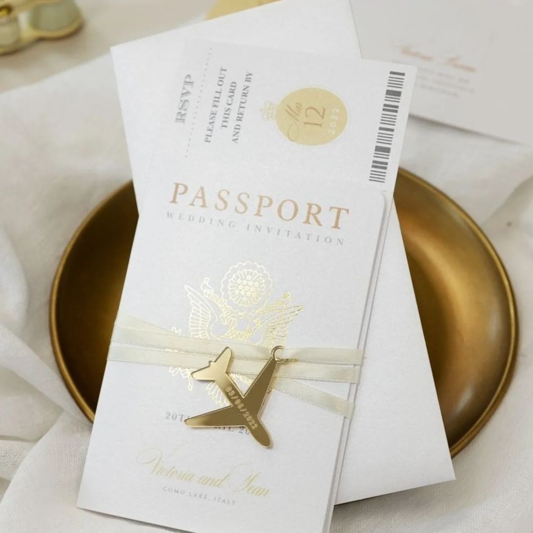 Passport Wedding invitations