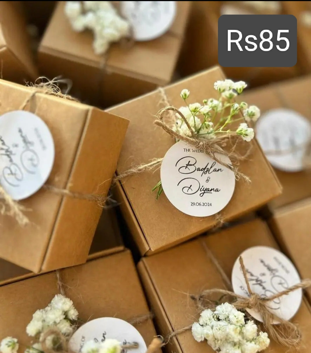 Favour Boxes Rawalpindi slide box style 2025