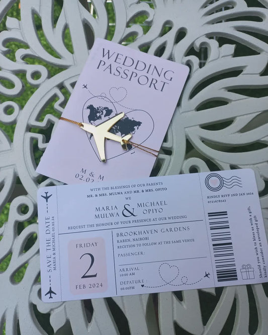 Passport Wedding invitations