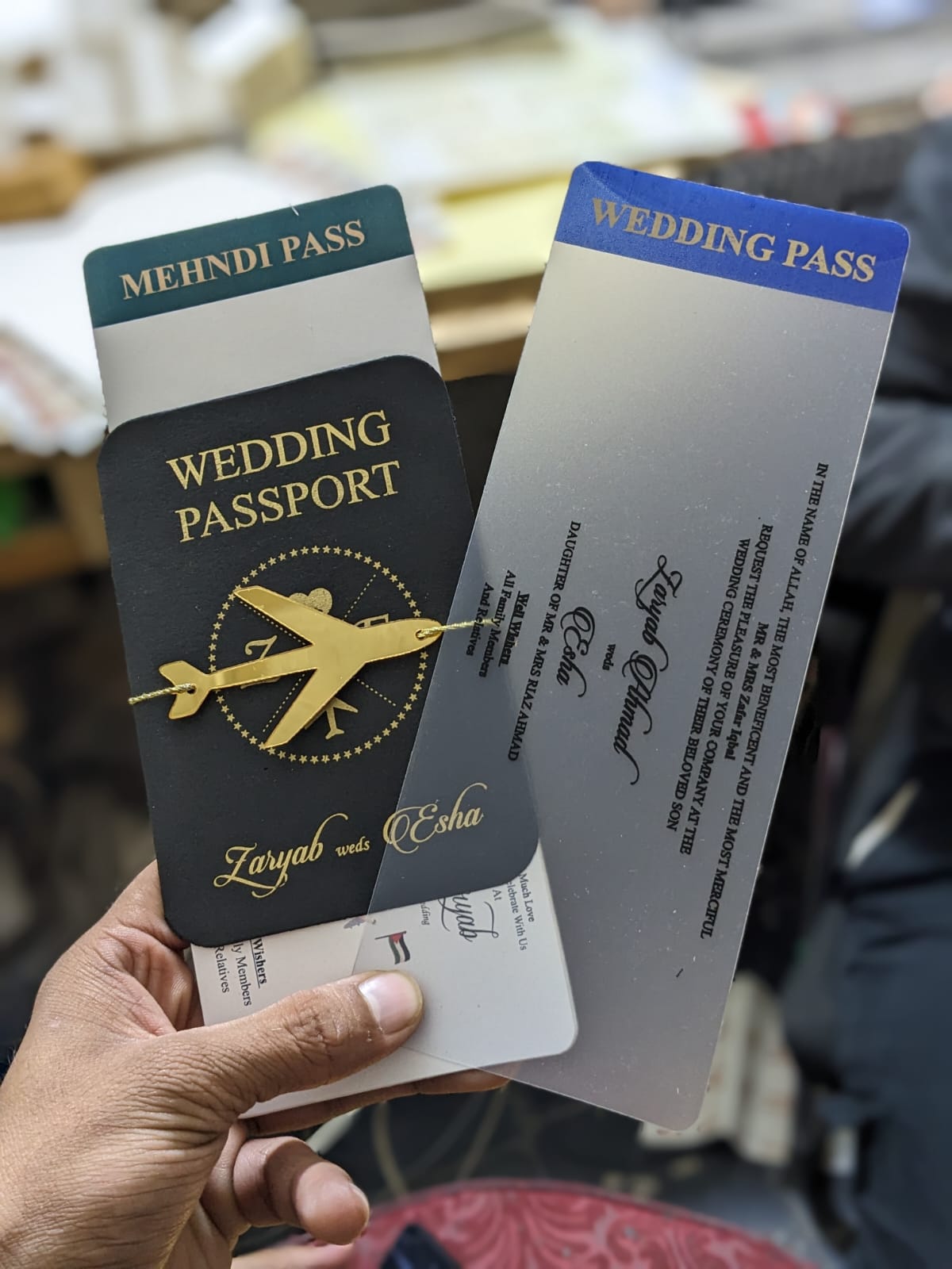 Passport Wedding invitations